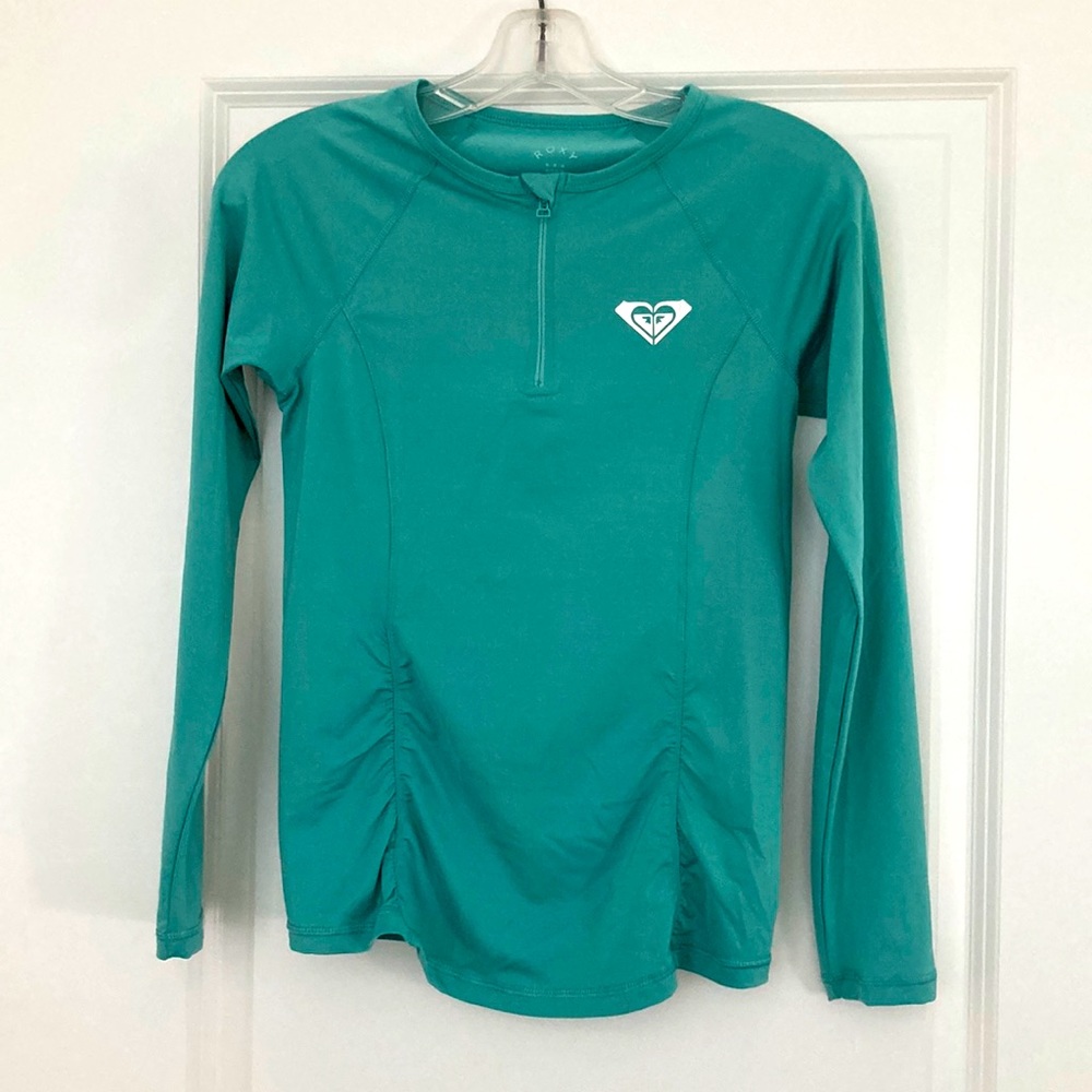 Medium Roxy teal rash guard